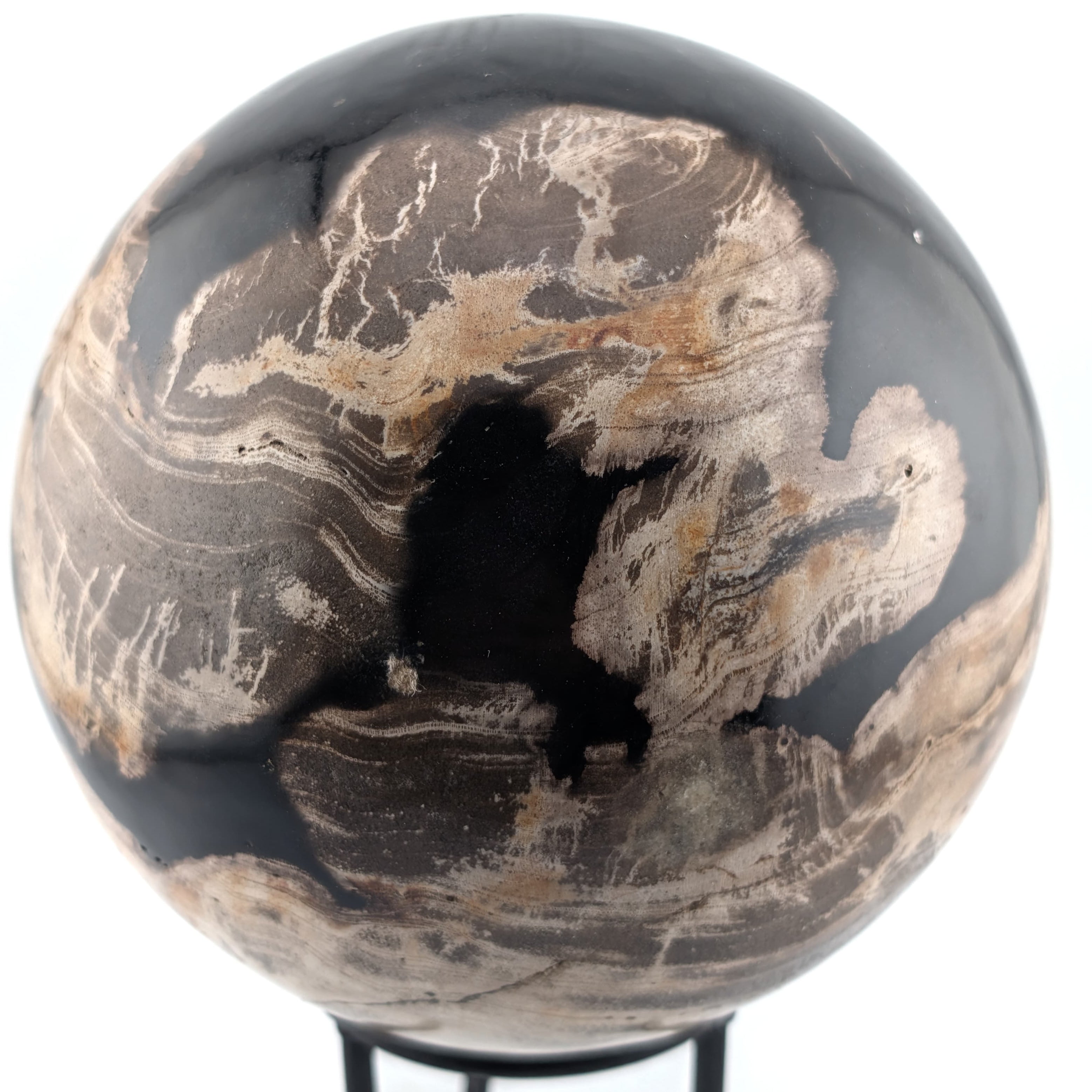Esfera de madera petrificada ~8 cm